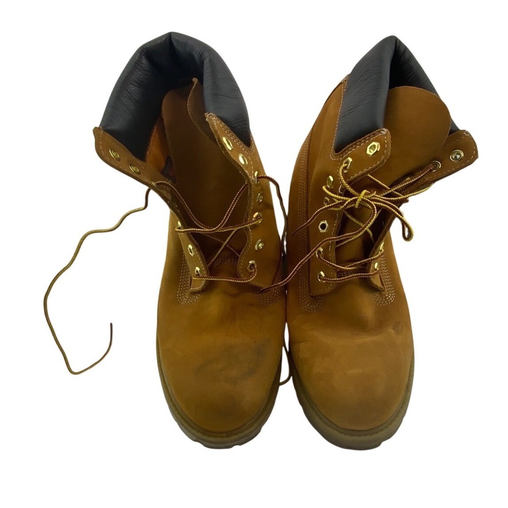 Timberland Men's Classic 6 Inch Premium Waterproof Boots Wheat Nubuck Insulated